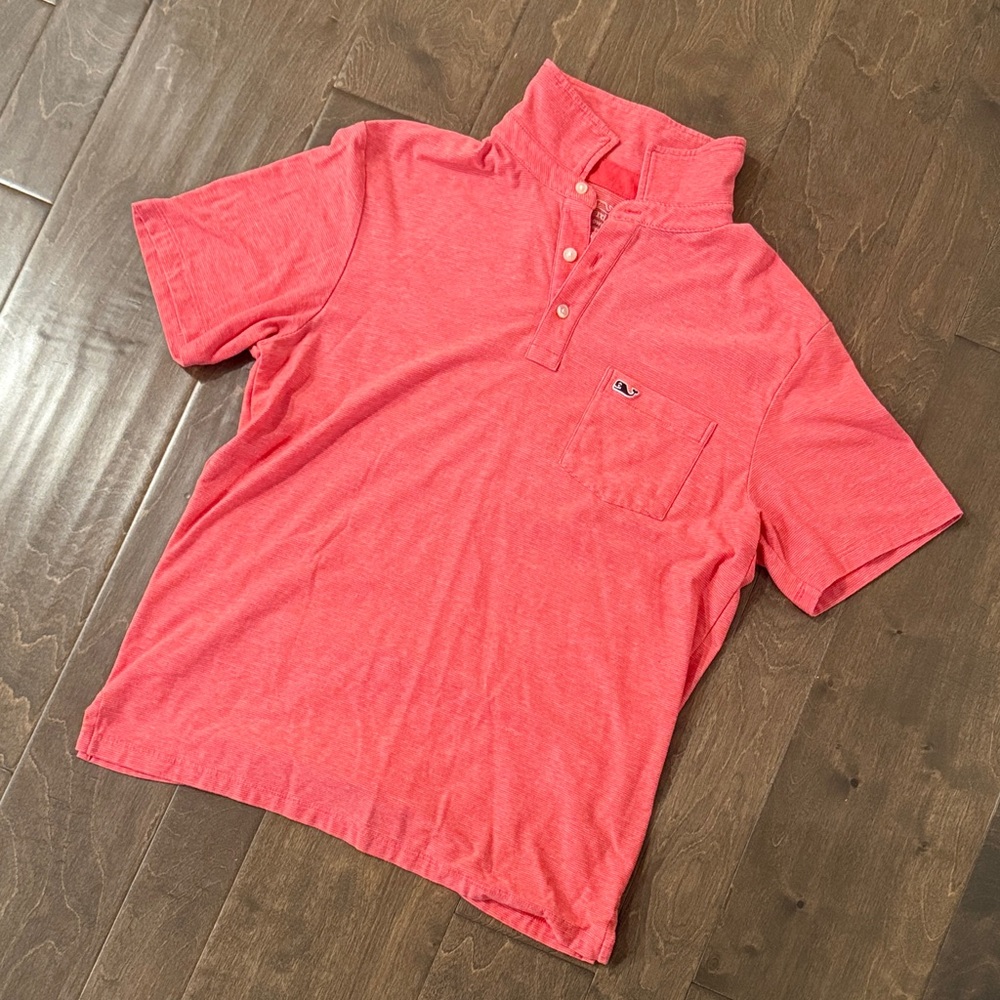 Vineyard Vines Coral Polo Shirt for Men